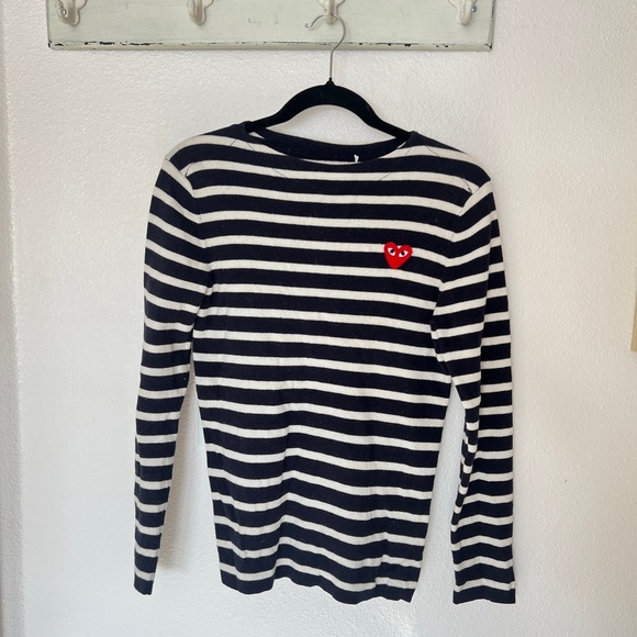 Comme des Garcons PLAY Tops - Comme Des Garçons Play Striped Knit